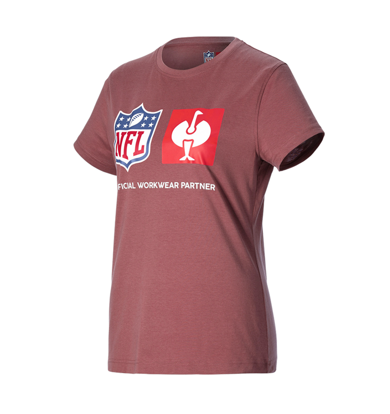 Bekleidung: NFL T-Shirt cotton, ladies + oxidrot 4