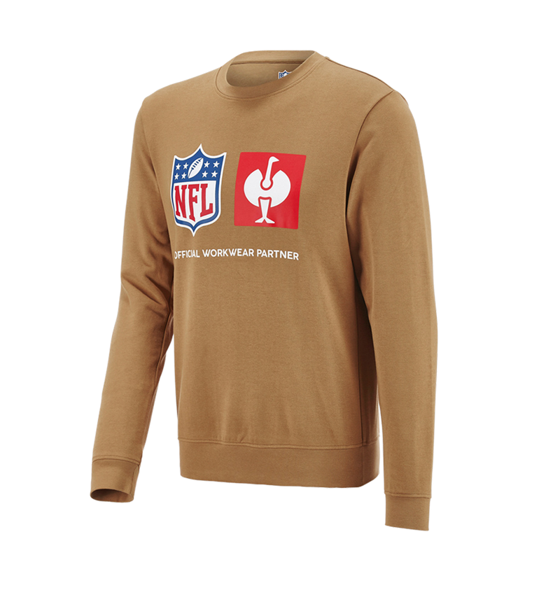 Collaborazioni: NFL Sweatshirt cotton + marrone mandorla 3