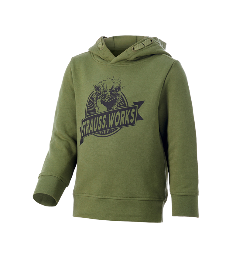 Maglie | Pullover | T-Shirt: Hoody-Sweatshirt e.s.iconic works, bambino + verde montagna 5