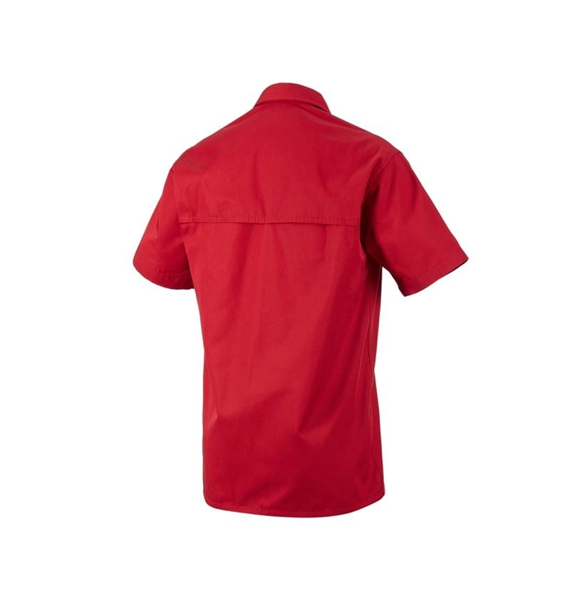 Temi: Camicia da lavoro e.s.classic, a manica corta + rosso 1