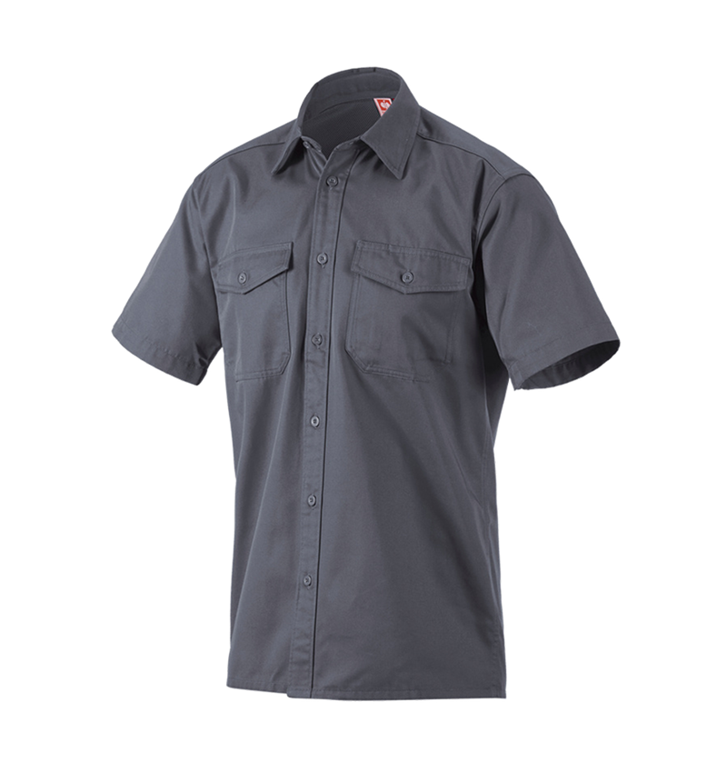 Maglie | Pullover | Camicie: Camicia da lavoro e.s.classic, a manica corta + grigio 2
