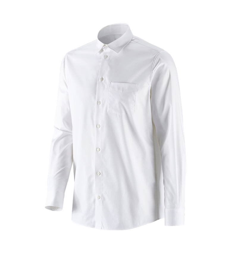 Maglie | Pullover | Camicie: e.s. camicia Business cotton stretch, comfort fit + bianco 4