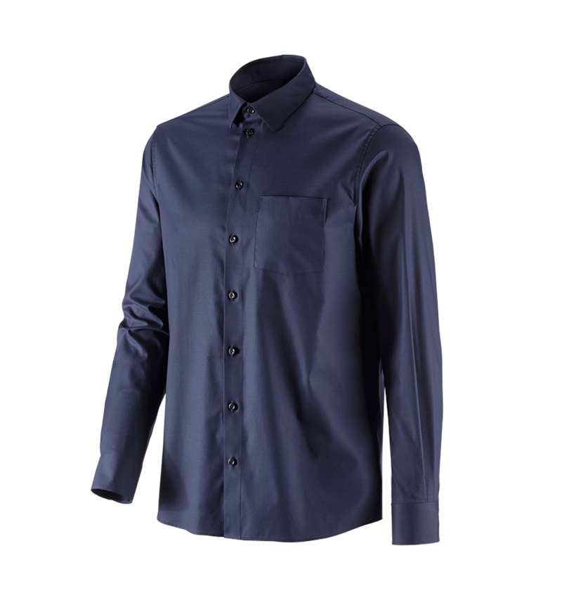 Maglie | Pullover | Camicie: e.s. camicia Business cotton stretch, comfort fit + blu scuro 4