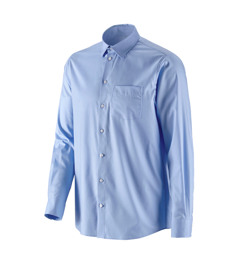Maglie | Pullover | Camicie: e.s. camicia Business cotton stretch, comfort fit + blu gelo 4