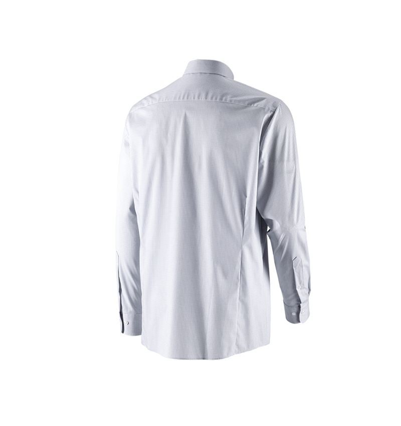 Maglie | Pullover | Camicie: e.s. camicia Business cotton stretch, comfort fit + grigio nebbia a scacchi 5