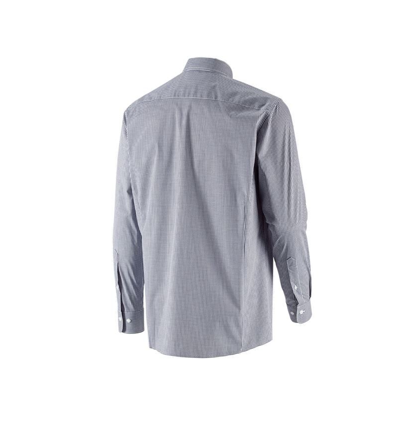 Temi: e.s. camicia Business cotton stretch, comfort fit + blu scuro a scacchi 5
