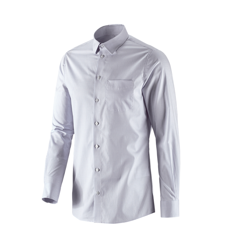 Temi: e.s. camicia Business cotton stretch, slim fit + grigio nebbia a scacchi 2