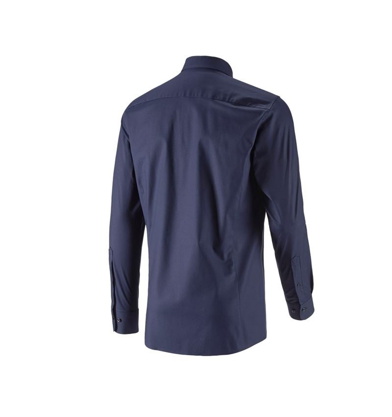 Maglie | Pullover | Camicie: e.s. camicia Business cotton stretch, slim fit + blu scuro 5