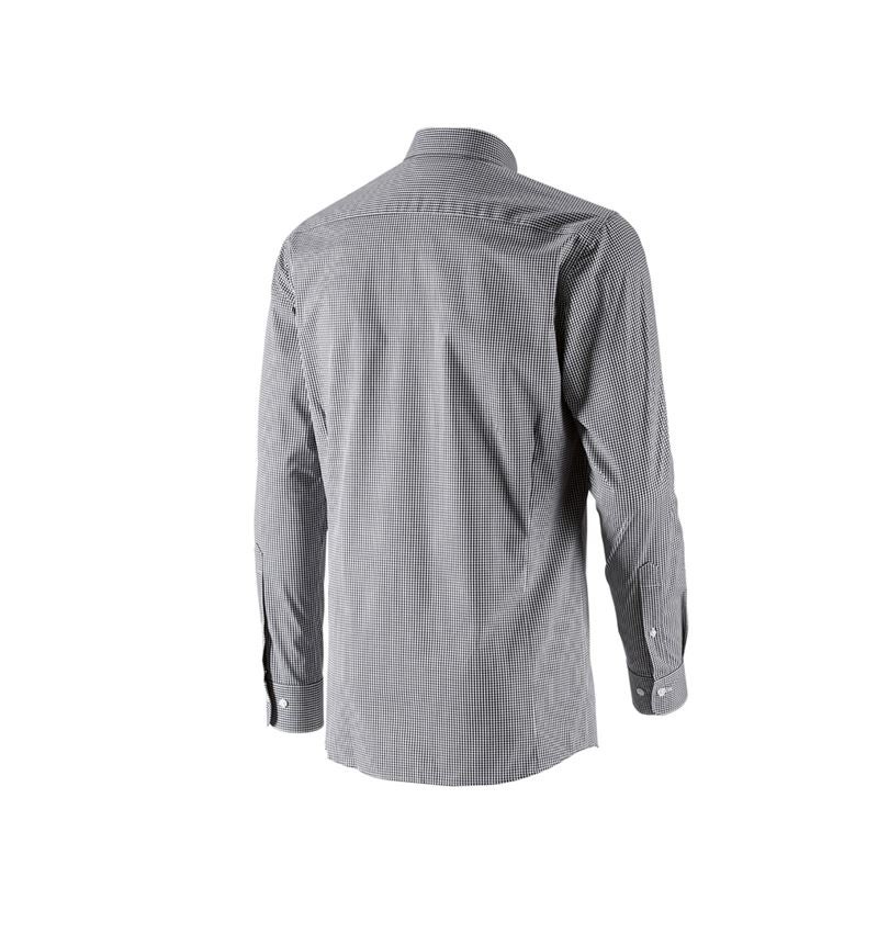 Maglie | Pullover | Camicie: e.s. camicia Business cotton stretch, slim fit + nero a scacchi 6