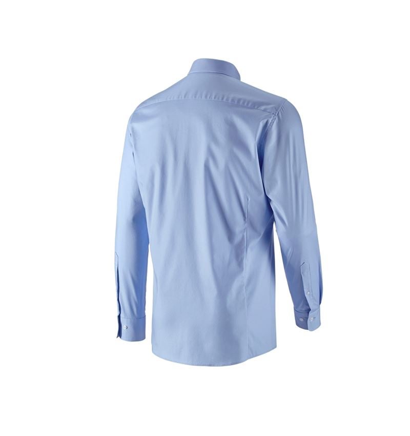 Maglie | Pullover | Camicie: e.s. camicia Business cotton stretch, slim fit + blu gelo 5