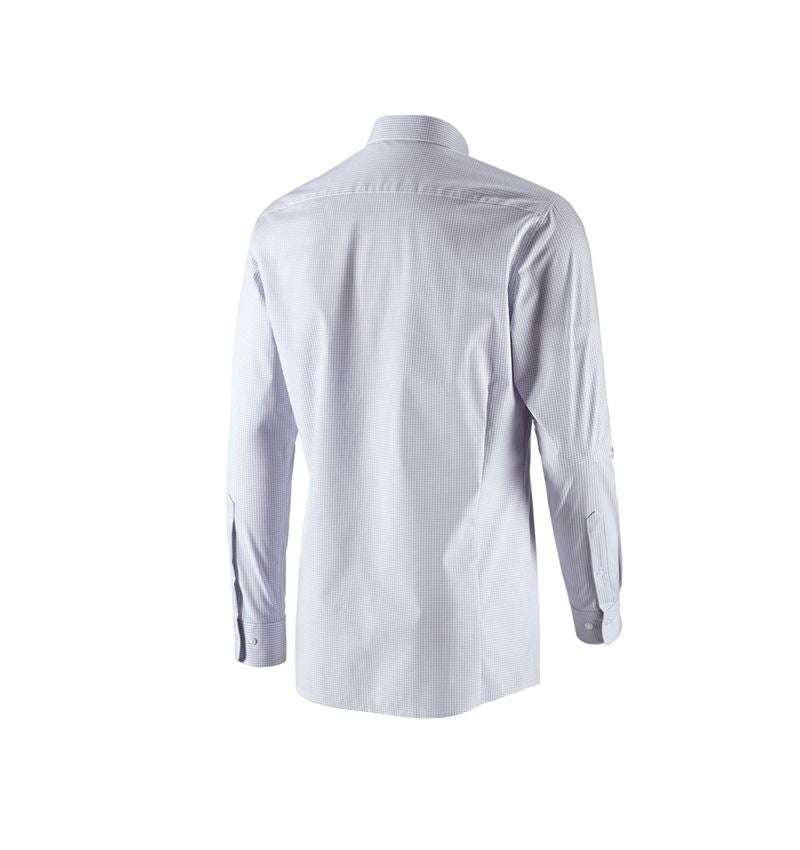 Temi: e.s. camicia Business cotton stretch, slim fit + grigio nebbia a scacchi 3
