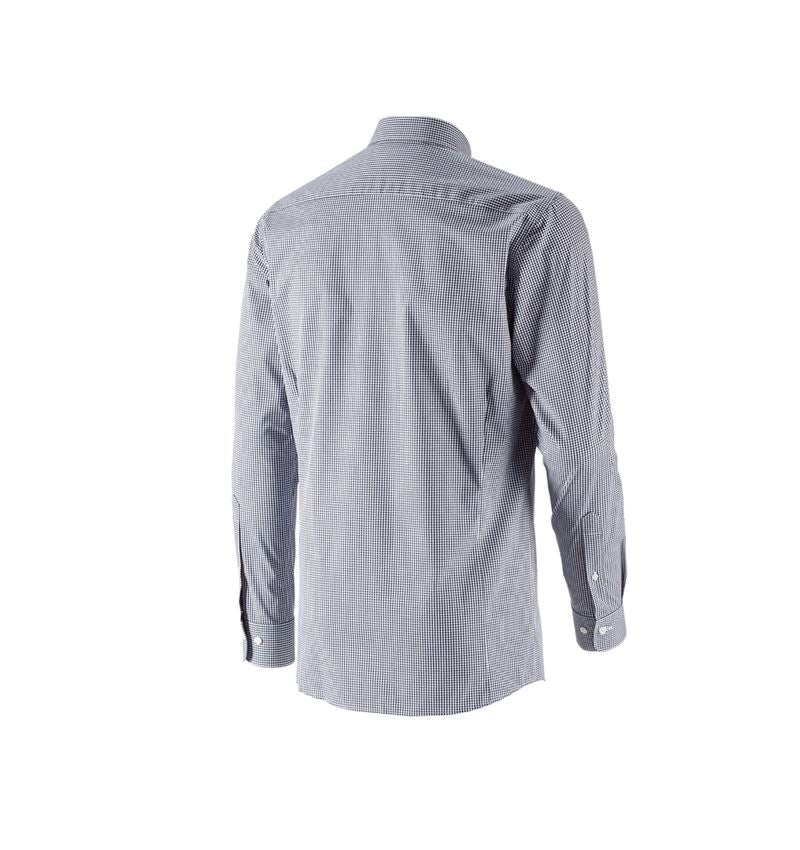 Maglie | Pullover | Camicie: e.s. camicia Business cotton stretch, slim fit + blu scuro a scacchi 3