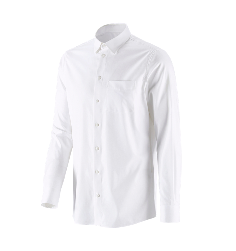 Maglie | Pullover | Camicie: e.s. camicia Business cotton stretch, regular fit + bianco 4