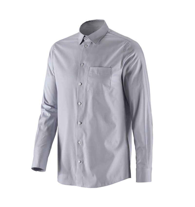 Maglie | Pullover | Camicie: e.s. camicia Business cotton stretch, regular fit + grigio nebbia 4