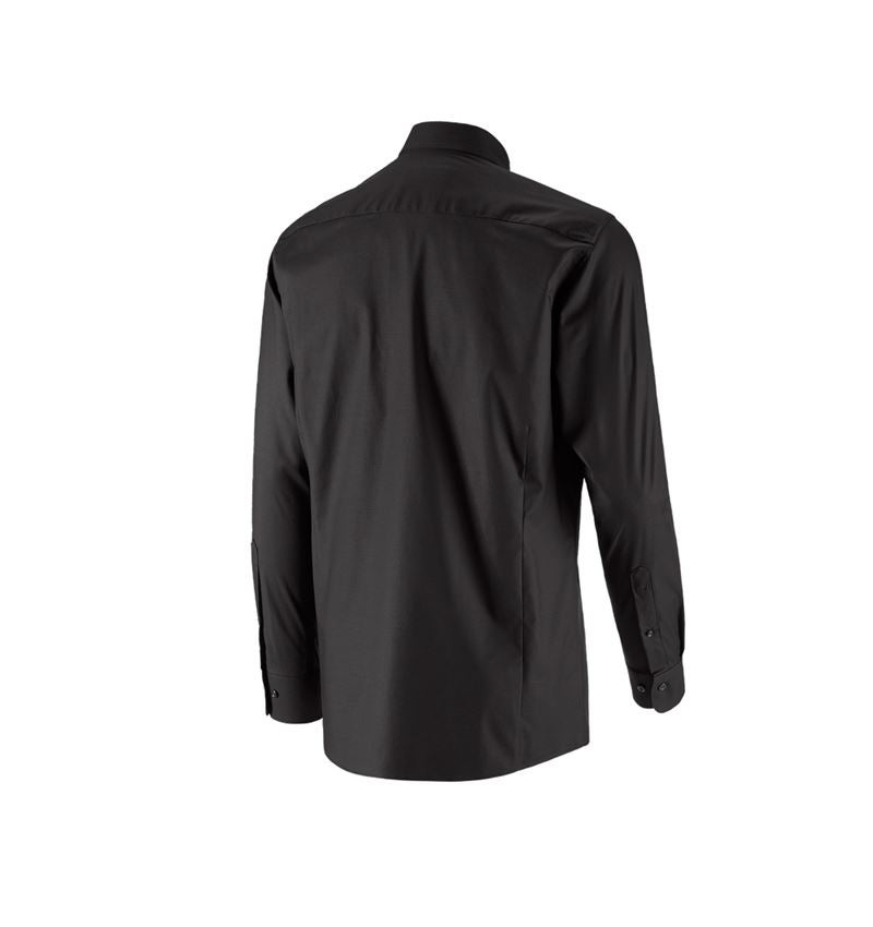 Maglie | Pullover | Camicie: e.s. camicia Business cotton stretch, regular fit + nero 5