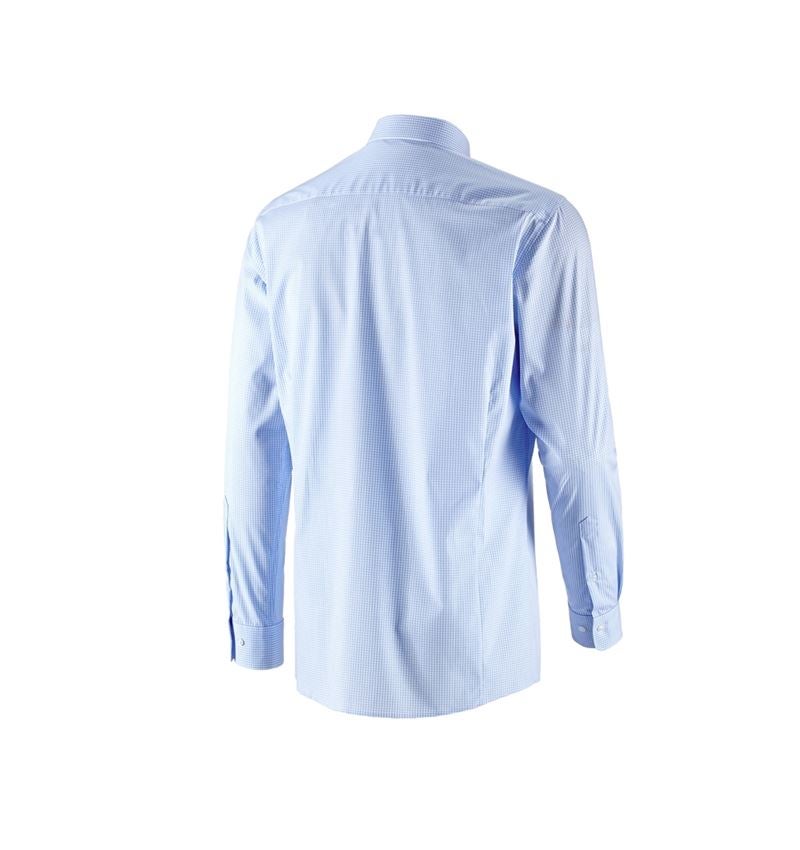Maglie | Pullover | Camicie: e.s. camicia Business cotton stretch, regular fit + blu gelo a scacchi 4
