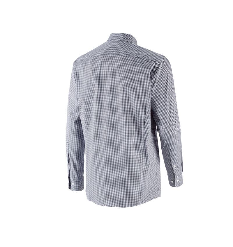 Maglie | Pullover | Camicie: e.s. camicia Business cotton stretch, regular fit + blu scuro a scacchi 5
