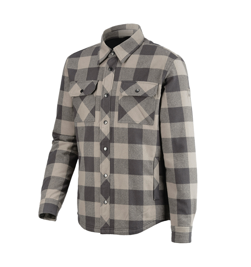 Maglie | Pullover | Camicie: Camicia a scacchi Allseason e.s.iconic + grigio delfino/grigio carbone 6