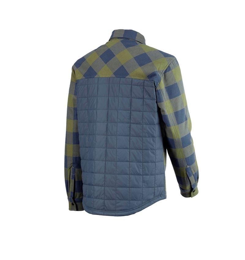 Maglie | Pullover | Camicie: Camicia a scacchi Allseason e.s.iconic + verde montagna/blu ossido 6