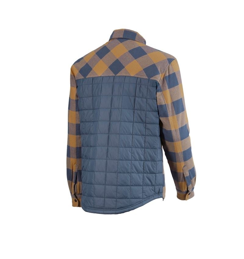 Maglie | Pullover | Camicie: Camicia a scacchi Allseason e.s.iconic + marrone mandorla/blu ossido 5