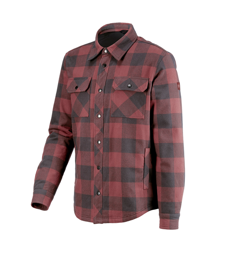 Maglie | Pullover | Camicie: Camicia a scacchi Allseason e.s.iconic + rosso ossido/grigio carbone 6