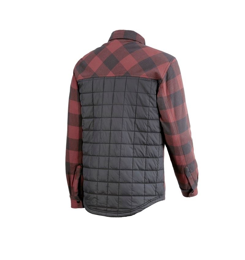 Maglie | Pullover | Camicie: Camicia a scacchi Allseason e.s.iconic + rosso ossido/grigio carbone 7