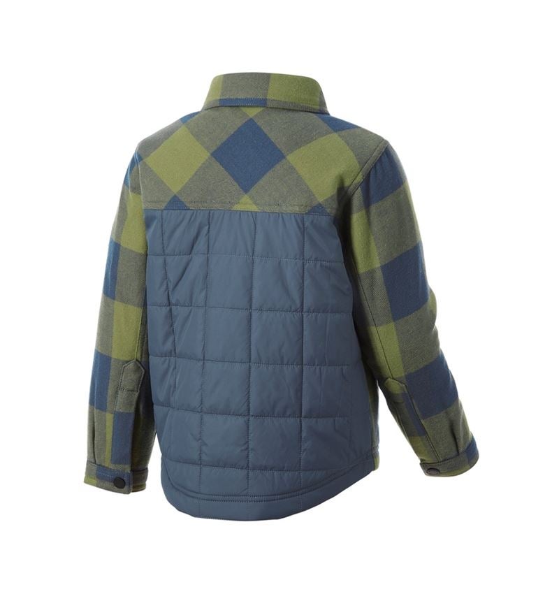 Maglie | Pullover | T-Shirt: Camicia a scacchi Allseason e.s.iconic, bambino + verde montagna/blu ossido 8