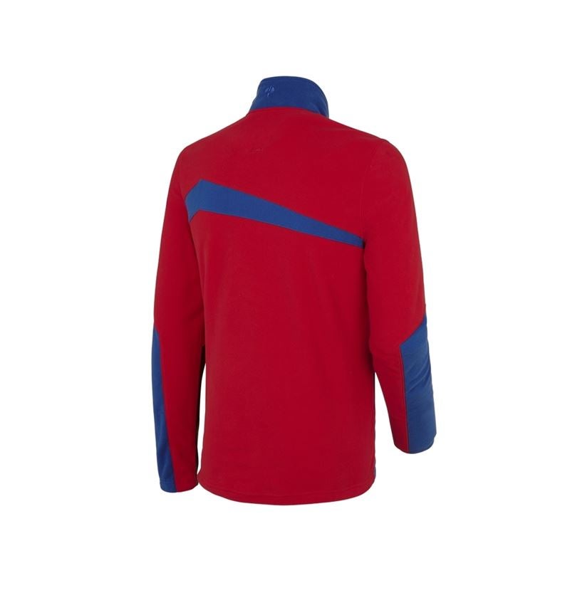 Maglie | Pullover | Camicie: Troyer in pile e.s.motion 2020 + rosso fuoco/blu reale 3