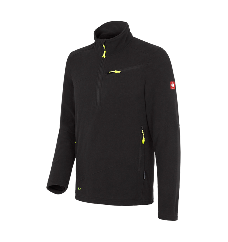 Maglie | Pullover | Camicie: Troyer in pile e.s.motion 2020 + nero 2
