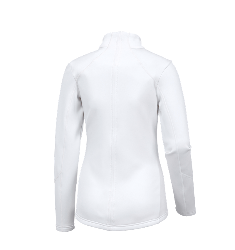 Shirts & Co.: e.s. Funktions Sweatjacke melange, Damen + weiß 2