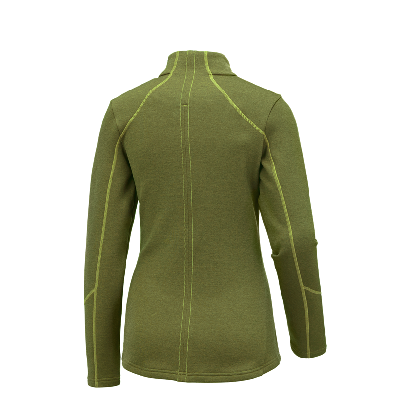 Maglie | Pullover | Bluse: e.s. giacca funzionale melange, donna + verde maggio melange 1