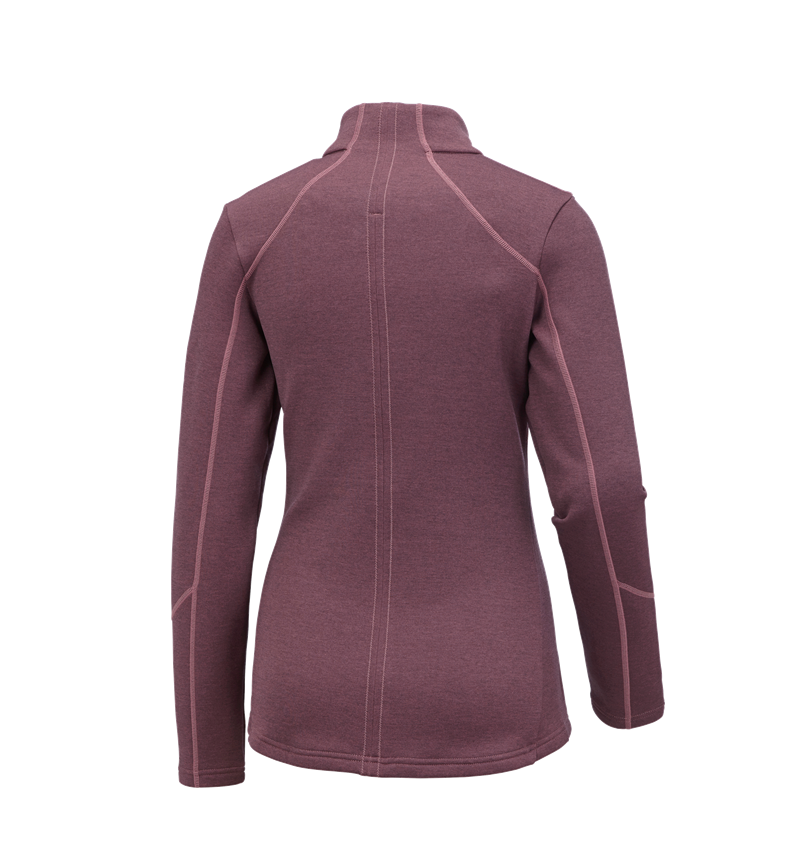 Maglie | Pullover | Bluse: e.s. giacca funzionale melange, donna + rosa antico melange 1