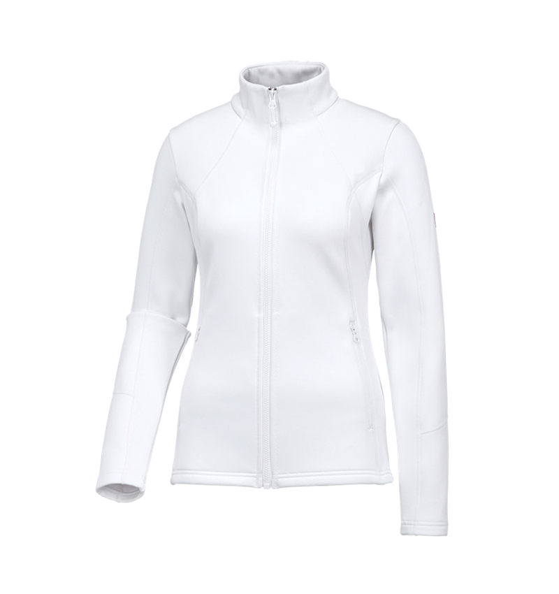 Maglie | Pullover | Bluse: e.s. giacca funzionale melange, donna + bianco 1