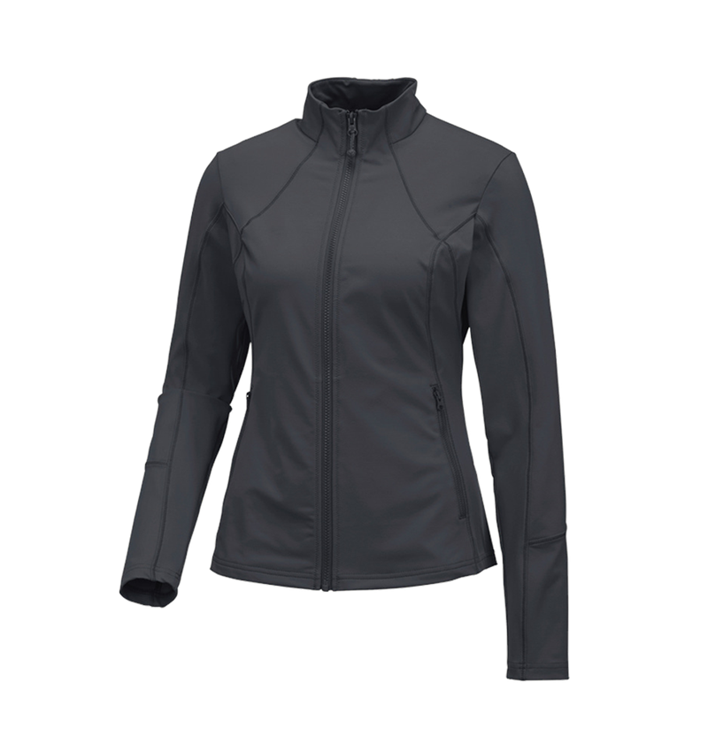 Maglie | Pullover | Bluse: e.s. giacca funzionale solid, donna + antracite  1