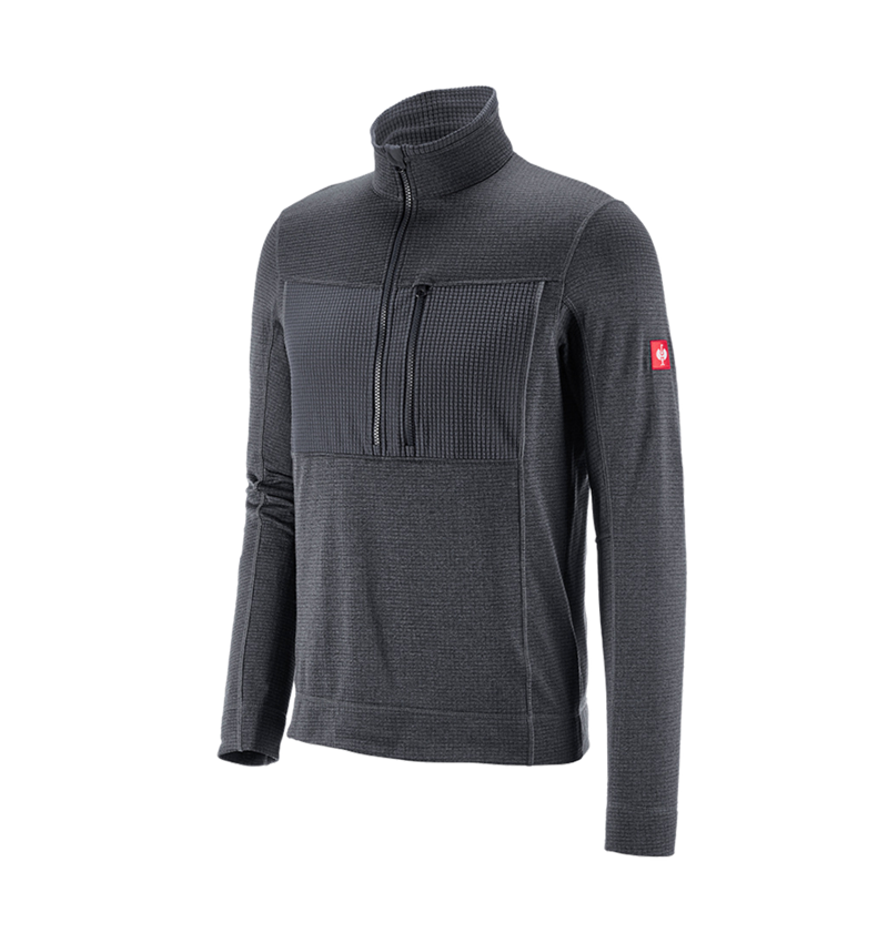 Maglie | Pullover | Camicie: Troyer climacell e.s.dynashield + grafite melange 1