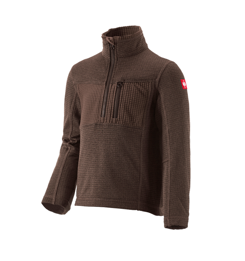 Maglie | Pullover | T-Shirt: Troyer climacell e.s.dynashield, bambino + castagna melange 2