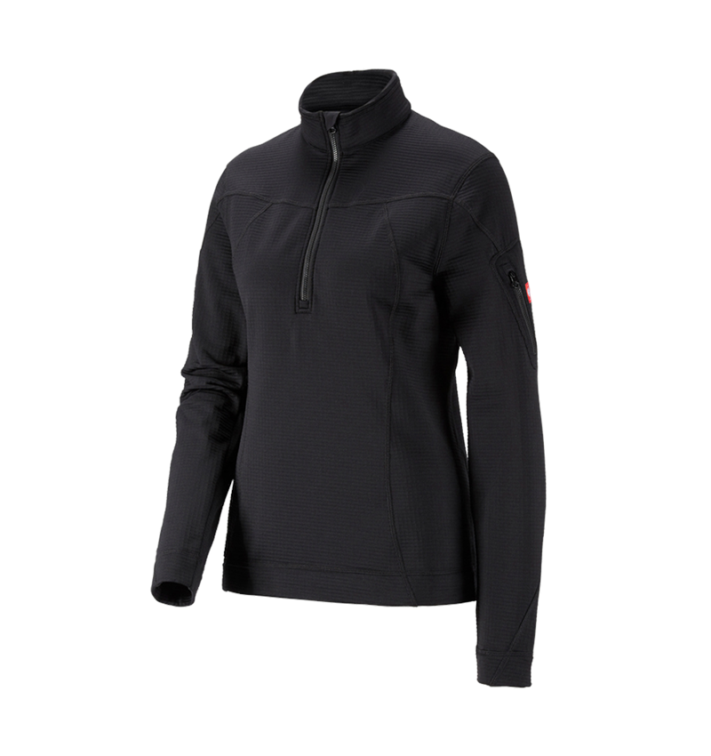 Maglie | Pullover | Bluse: Troyer climacell e.s.dynashield, donna + nero