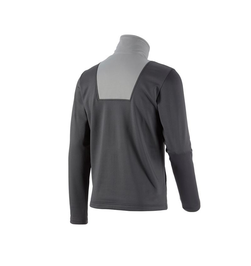 Maglie | Pullover | Camicie: Troyer funzionale thermo stretch e.s.concrete + antracite /grigio perla 3