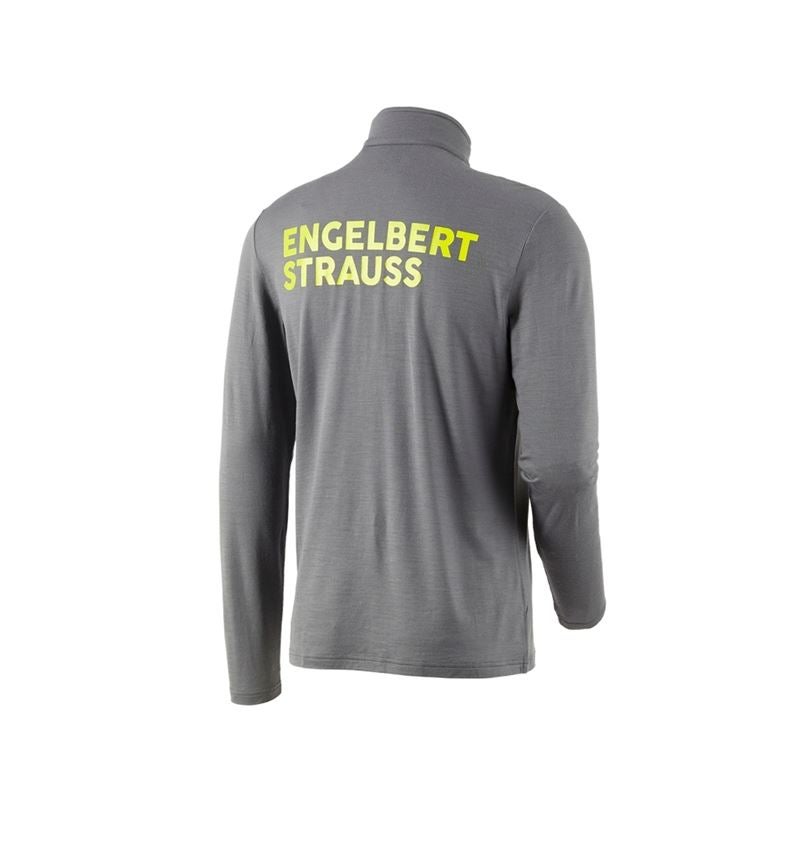 Maglie | Pullover | Camicie: Troyer merino e.s.trail + grigio basalto/giallo acido 4
