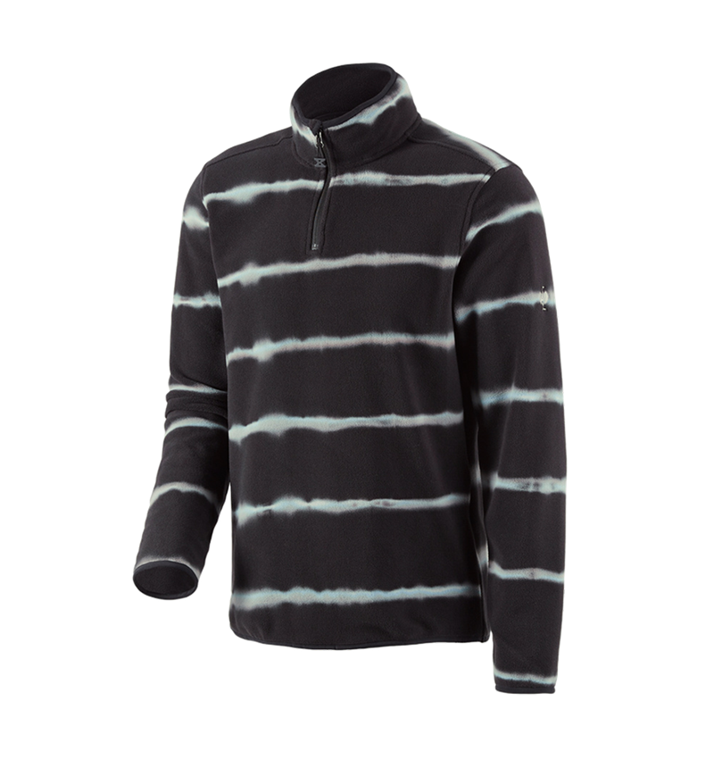 Maglie | Pullover | Camicie: Troyer in pile tie-dye e.s.motion ten + nero ossido/grigio magnete 2