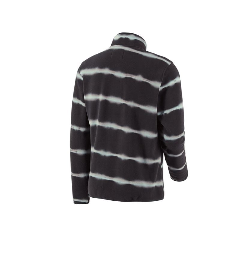 Maglie | Pullover | Camicie: Troyer in pile tie-dye e.s.motion ten + nero ossido/grigio magnete 3