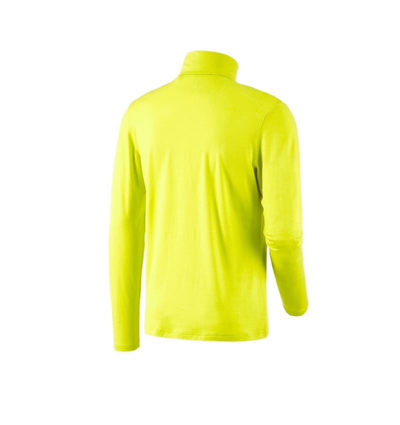 Maglie | Pullover | Camicie: Maglia a collo alto merino e.s.trail + giallo acido/nero 4