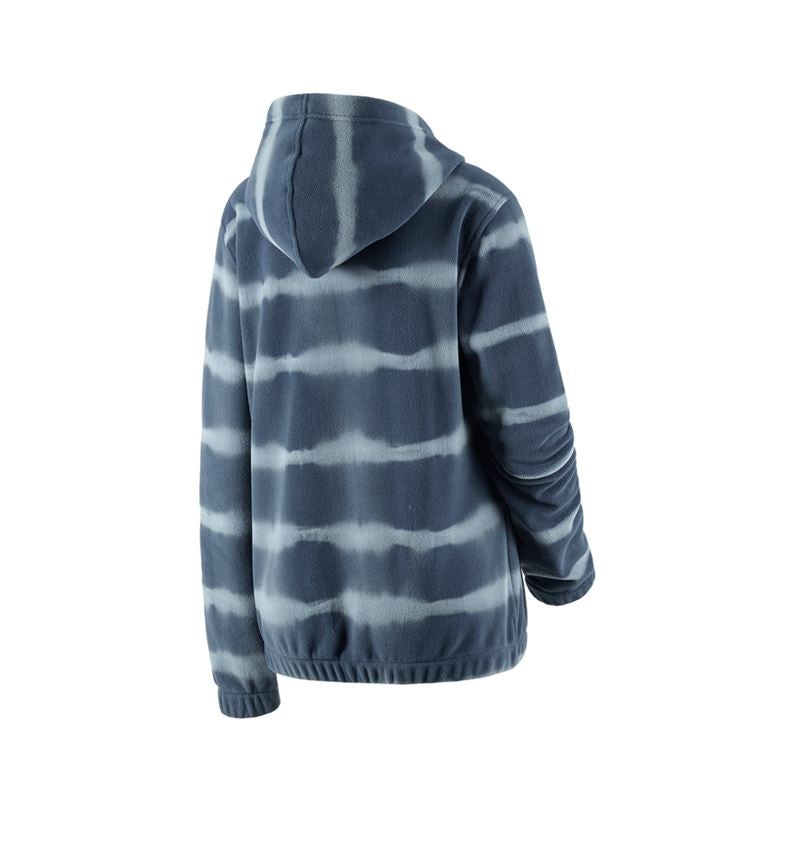 Maglie | Pullover | Camicie: Hoody in pile tie-dye e.s.motion ten, donna + blu ardesia/blu fumo 3