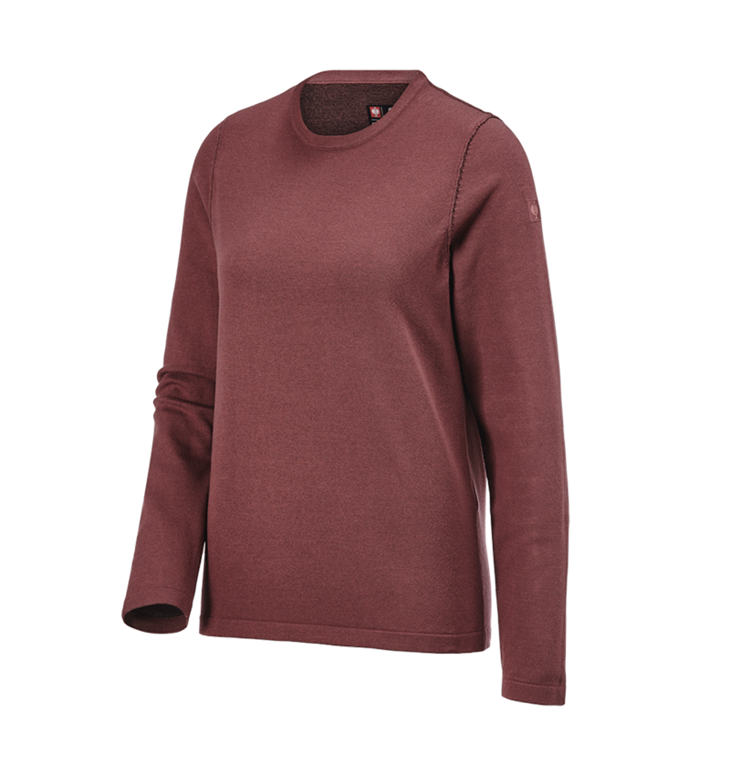 Maglie | Pullover | Bluse: Pullover in maglia e.s.iconic, donna + rosso ossido 7