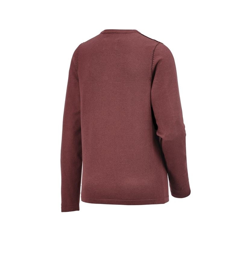 Maglie | Pullover | Bluse: Pullover in maglia e.s.iconic, donna + rosso ossido 8