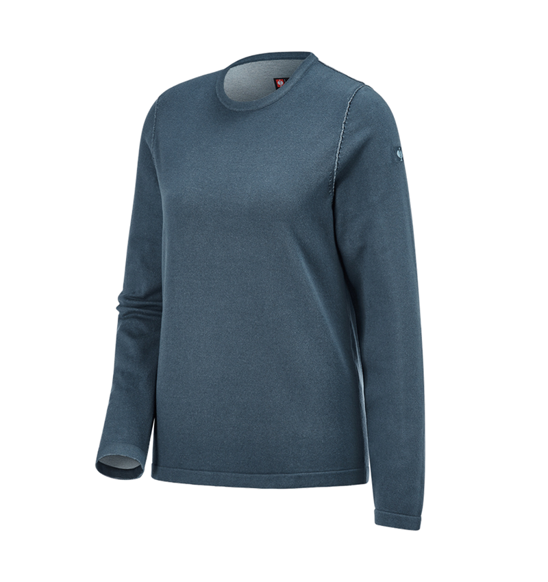 Bekleidung: Strickpullover e.s.iconic, Damen + oxidblau 7