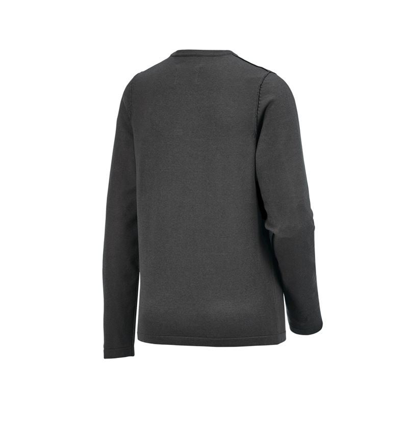 Maglie | Pullover | Bluse: Pullover in maglia e.s.iconic, donna + grigio carbone 9