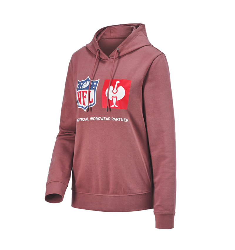 Kollaborationen: NFL Hoodie cotton, ladies + oxidrot 7