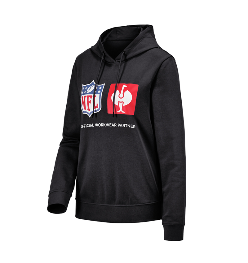 Collaborazioni: NFL Hoodie cotton, ladies + nero 2