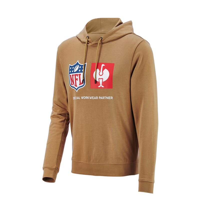 Collaborazioni: NFL Hoodie cotton + marrone mandorla 6